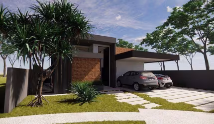 Casa à venda em Paulínia, Condomínio Terras do Cancioneiro, com 3 suítes, com 254.59 m²