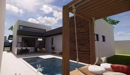 Casa à venda em Paulínia, Condomínio Terras do Cancioneiro, com 3 suítes, com 192.23 m²