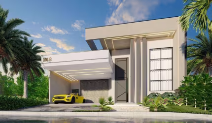 Casa à venda em Paulínia, Parque Brasil 500, com 3 suítes, com 210 m², Santorini Residencial Club