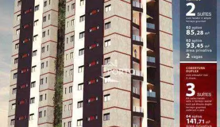 Lançamento de apartamentos com 2 dormitórios, 80 m² - Cidade Alta - Piracicaba/SP