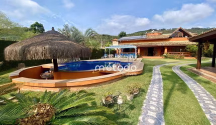 Chácara com 5 dormitórios à venda, 2100 m² por R$ 3.500.000 - Itaoca - Guararema/SP