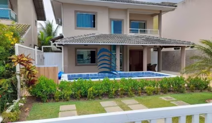 Casa em ABRANTES RESERVA MUNDO VERDE - Casa toda reformada com 4 suítes sendo 1 no térreo e 3 suite na parte superior sendo uma com closet e varanda