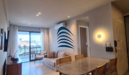 APARTAMENTO QUARTO E SALA, FINAMENTE DECORADO, 48 m², NASCENTE, VISTA MAR PARCIAL NA BARRA