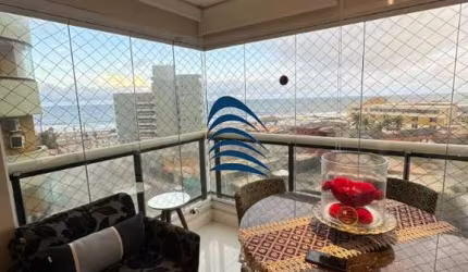 Lindo apartamento em Armação  3/4 com suíte - 97m2  2 apartamentos por andar  Nascente, vista mar, armários em todos ambientes, varanda integrada com fechamento em reiki, lavabo, roupeiro, wc social e