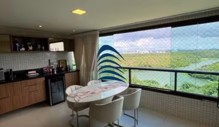 Apartamento a venda no PARQUE TROPICAL com 4 suítes com 155m2, varandão gourmet, dependência completa , sala ampla, lavabo, banheiro de serviço,  vista fantástica para o parque de Pituaçu