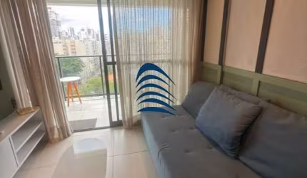 BLUE BARRA  1/4 sala com suíte e varanda, 35,37m2 ( planta maior e com varanda ), andar alto, nascente