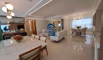 Apartamento a venda no Condomínio Mansão Rafaelo Sanzio com 151,56m² composto de 4/4, sendo 03 suítes e 01 gabinete, nascente