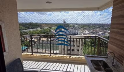 Excelente apartamento 2/4 com suíte, porteira Fechada, Varanda Gourmet e andar alto no Condomínio Stupendo Piatã, com 67,74 m², 1 vaga de garagem descoberta perto da portaria, Super ventilado.