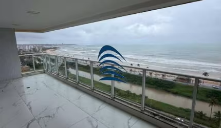 Apartamento Frente mar Varanda gourmet, 79m 02 quartos, sendo 01 suíte, banheiro social, cozinha aberta