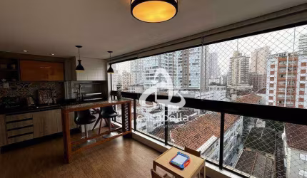 Apartamento com 2 dormitórios à venda, 97 m² por R$ 1.300.000,00 - Gonzaga - Santos/SP
