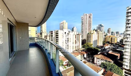 Apartamento com 3 dormitórios à venda, 132 m² por R$ 1.900.000,00 - Boqueirão - Santos/SP