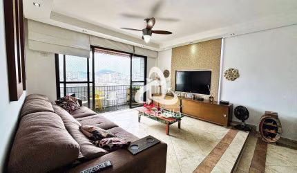 Apartamento com 3 dormitórios à venda, 121 m² por R$ 680.000,00 - Campo Grande - Santos/SP