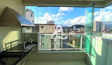 Apartamento com 2 dormitórios à venda, 63 m² por R$ 670.000,00 - Campo Grande - Santos/SP