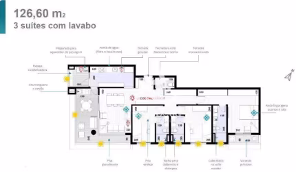 Apartamento com 3 dormitórios à venda, 126 m² por R$ 1.488.000,00 - Ponta da Praia - Santos/SP