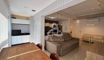Apartamento com 1 dormitório para alugar, 57 m² por R$ 6.500,02/mês - Gonzaga - Santos/SP