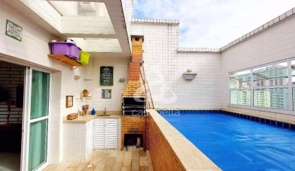 Cobertura com 3 dormitórios à venda, 149 m² por R$ 1.290.000,00 - Marapé - Santos/SP