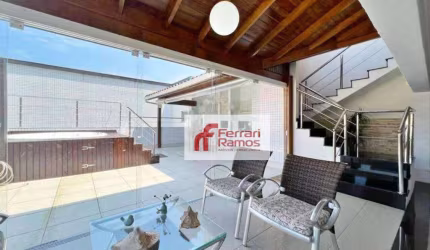 Cobertura com 4 dormitórios à venda, 440 m² por R$ 2.150.000,00 - Jardim Las Palmas - Guarujá/SP