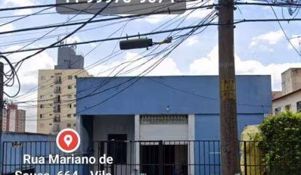 Galpão/Depósito para venda possui 700m2, no Tatuapé. Terreno 10 X 50, ESTUDO PERMUTA.