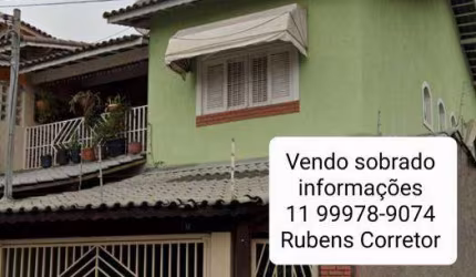 Sobrado para venda possui 105 metros quadrados com 3 quartos