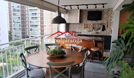 Apartamento com Varanda Gourmet, Churrasqueira, 3 Suítes, 3 Vagas + depósito.