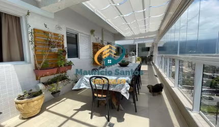 Apartamento Cobertura em Bertioga, bairro Centro, mobiliado com 3 dormitórios sendo 1 suíte, piscina, Residencial com lazer completo e excelente localização e padrão.