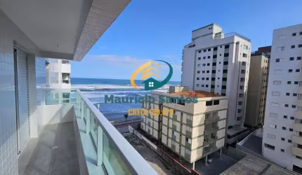 Apartamento em Mongaguá, Centro, novo e com 2 dormitórios sendo 1 suíte, sacada com vista para o mar, Residencial com lazer completo e ótima localização!!
