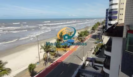 Apartamento em Mongaguá, Centro, vista permanente para o mar, 3 dormitórios sendo 1 suíte, Residencial com salão de jogos, espaço Grill