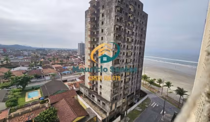Apartamento em Praia Grande, bairro Solemar, mobiliado, 3 dormitórios sendo 1 suíte, vista para o mar, excelente localização, na quadra da praia!!