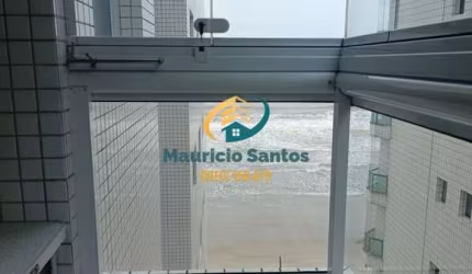 Apartamento em Mongaguá, Centro da cidade, praticamente mobiliado, 2 dormitórios sendo 1 suíte, sacada com vista para o mar, Residencial frente ao mar com localização privilegiada!!