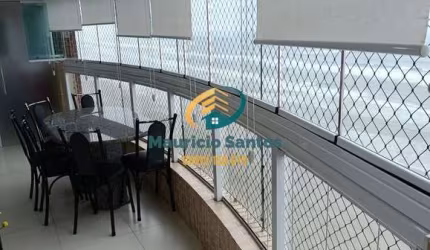 Apartamento em Mongaguá, bairro Vila São Paulo, mobiliado com 2 dormitórios sendo 1 suíte, vista permanente para o mar, 2 vagas de garagem, Residencial com lazer completo!