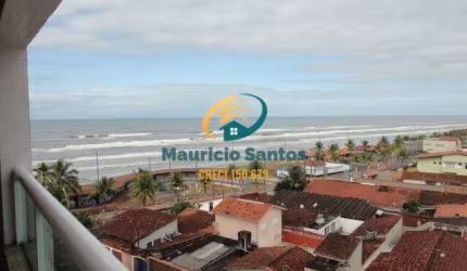 Apartamento alto padrão em Mongaguá, bairro Vera Cruz, 2 dormitórios sendo 1 suíte, terraço gourmet com vista para o mar, 2 vagas garagem, Residencial frente ao mar e com lazer completo com piscina de