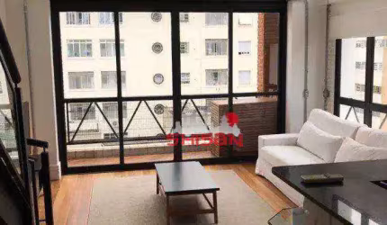 Apartamento Duplex com 1 dormitório, 75 m² - venda por R$ 2.200.000 ou aluguel por R$ 12.927/mês - Cerqueira César - São Paulo/SP