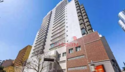 Apartamento com 1 dormitório para alugar, 48 m² por R$ 3.463,00/mês - República - São Paulo/SP