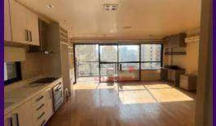 Apartamento com 1 dormitório para alugar, 68 m² por R$ 6.187,00/mês - Perdizes - São Paulo/SP