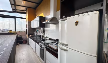Cobertura em  Vila Tibiruça, 128m², 2 dormitórios.
