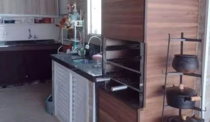 Cobertura com 100m², 2 dormitórios (um deles suíte), 2 banheiros, sala, cozinha, área gourmet com churrasqueira e hidro, 2 vagas, Santo André, SP