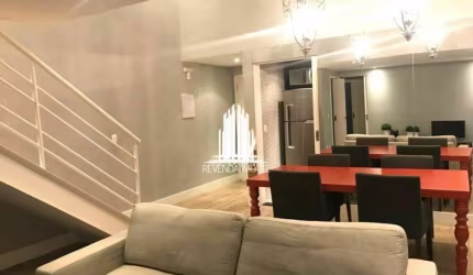 Duplex com 100m2, equipado e decorado, 2 dormitórios, 3 banheiros, 2 vagas - Brooklin