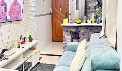 apartamento 2 dormitórios,2 Wc localizado em Jd Santo Alberto Santo André