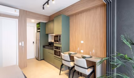 Studio para alugar com 27m², 1 quarto e sem vaga