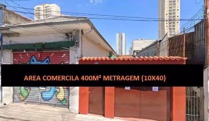 Área de Terreno à venda no Tatuapé com 400m² 3 lotes