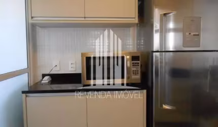 Apartamento de luxo para locação na Cidade Monções, São Paulo-SP: 1 quarto, 1 suíte, 2 salas, 2 banheiros, 1 vaga, 53m².