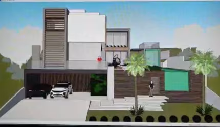 Terreno 620 metros com projeto aprovado na melhor alameda do condomínio