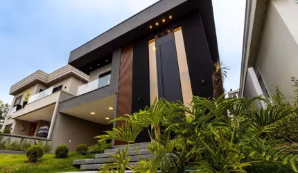 Casa zero KM no Cond Itahyê Tamborê com 5 suítes piscina 4 vagas