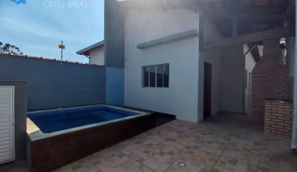 CASA NOVA COM PISCINA E CHURRASQUEIRA, APENAS 800M DA PRAIA! ITANHAÉM/SP