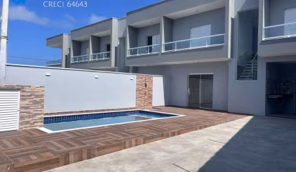 SOBRADO NOVO PÉ NA AREIA 3 QUARTOS PISCINA CHURRAQUEIRA VISTA MAR ITANHAÉM
