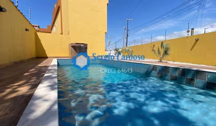SOBRADO EM CONDOMINIO FECHADO COM PISCINA! 2 SUÍTES - 450M DO MAR ITANHAÉM