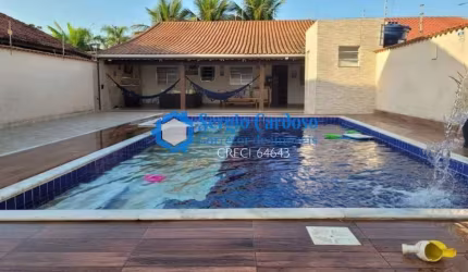 CASA NA PRAIA COM AMPLO QUINTAL PISCINA E VARANDA GOURMET - 500M DO MAR!