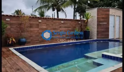 CASA NA PRAIA COM AMPLO QUINTAL PISCINA E VARANDA GOURMET - 500M DO MAR!