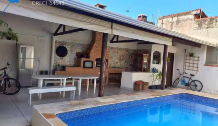 CASA MOBILIADA 4 QUARTOS PISCINA  CHURRASQUEIRA 100 M MAR ITANHAÉM SP