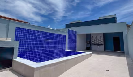CASAS NOVAS NA PRAIA COM PISCINA A 700M DO MAR! 3 QUARTOS 1 SUITE -ITANHAEM